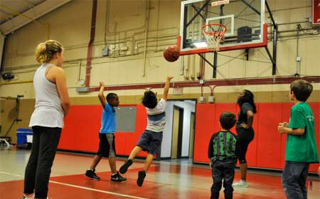 Basketball sizes and hoop heights for smaller children