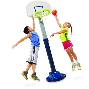 Little Tikes Adjust and Jam Pro Toy Basketball Hoop