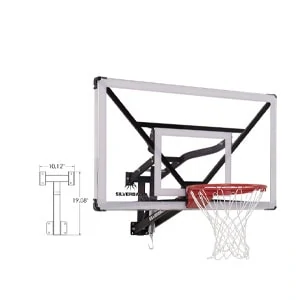 Silverback NXT 54" Wall Mounted Adjustabl Basketball Hoop