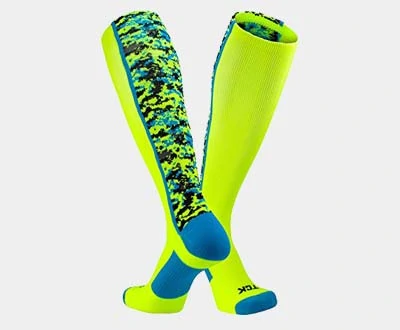 TCK Sports Elite Digital Camo Over The Calf Performance Socks