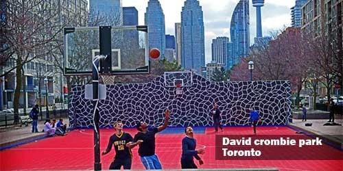 Toronto Canada Outdoor Basketball Court